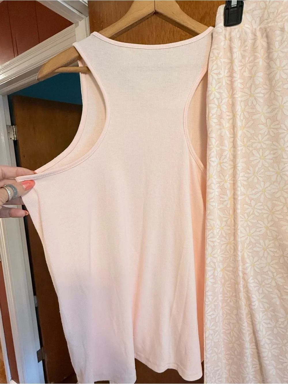 Rae Dunn Sweet Dreams Women's Light Pink Sleep Tank and Pajama Pants Set